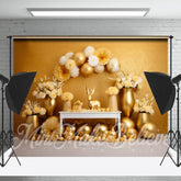 Golden Wand Blumen Eier Fotografie Ostern Hintergrund